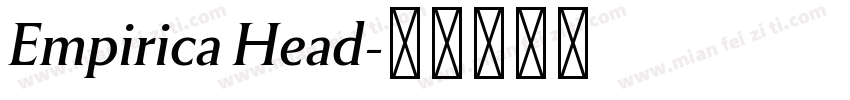 Empirica Head字体转换